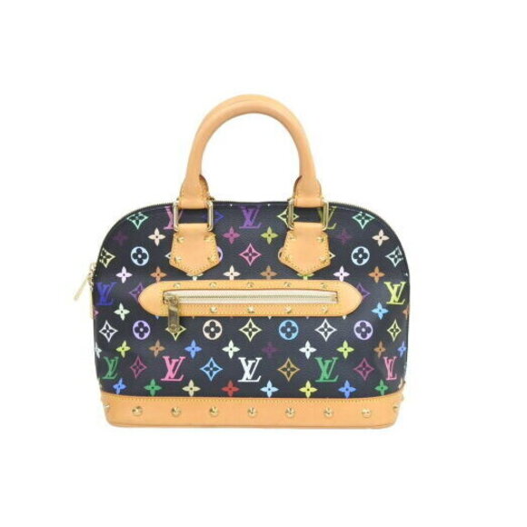 Louis Vuitton Alma Studded Handbag by Takashi Murakami Multicolor